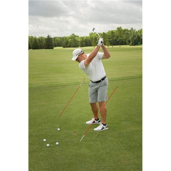 Golf Alignment Stick (Pack of 3 Golf Sticks) Swing. Golf Training Sticks for Men - Picture 5 of 7